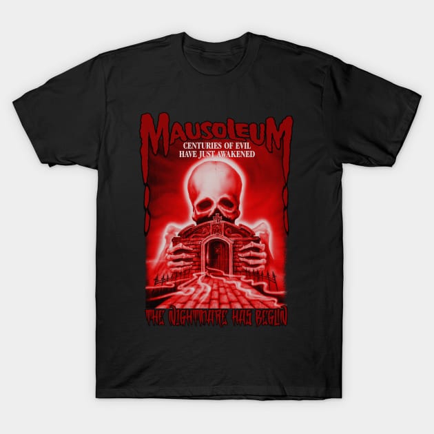 Mausoleum, Classic Horror, (Version 2) T-Shirt by The Dark Vestiary